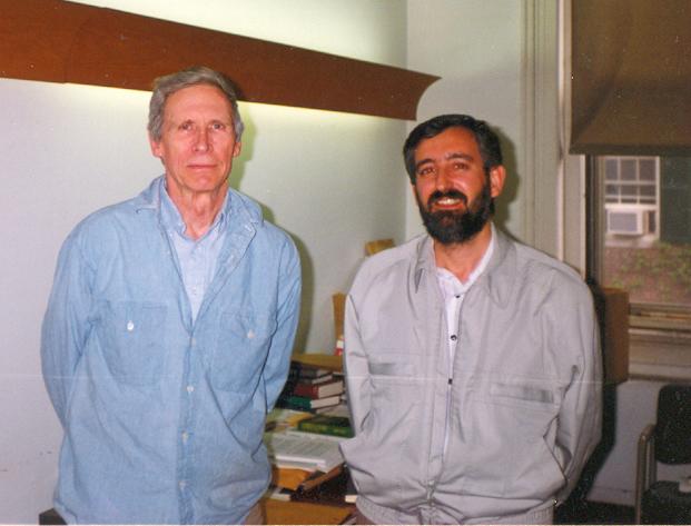 John Rawls y Emilio Martínez, Harvard, 1990